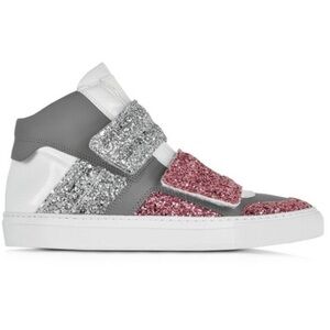 MAISON MARGIELA MM6 Glitter High Top Sneakers size 37.5.